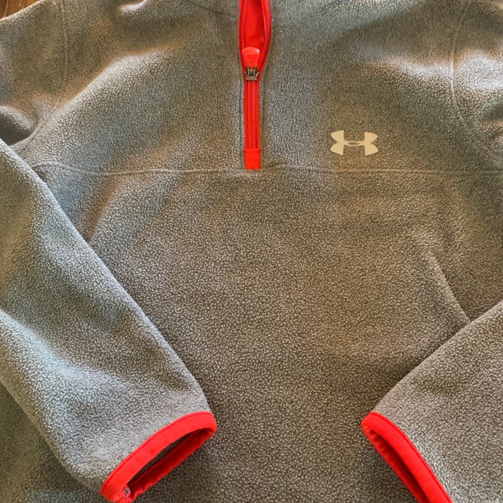 Boys fleece half zip under armor
